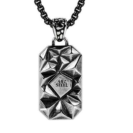 Steel falcon Pendant w/Chain ARZ-Steel