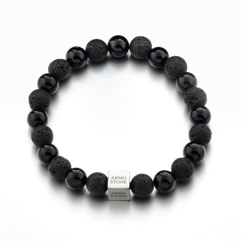 Black Lava and Black Onyx Stones Armo-Stone