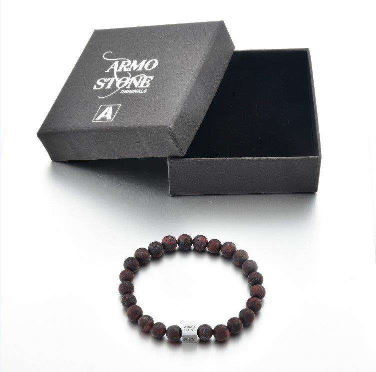 Red Matt Jasper Stones Armo-Stone