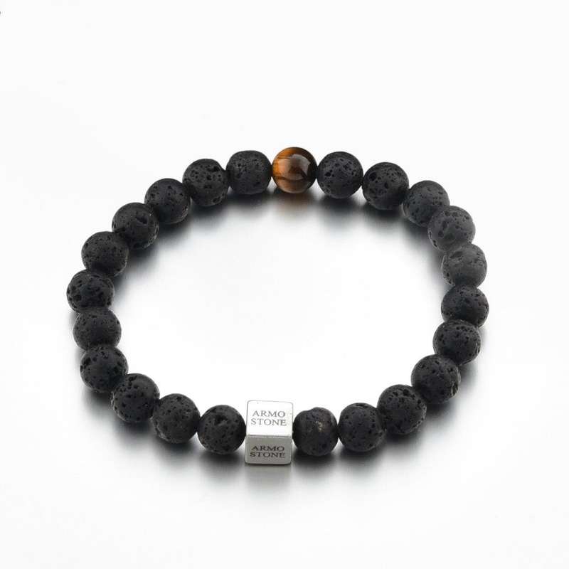 1 Tigers Eye and Lava Stones Armo-Stone