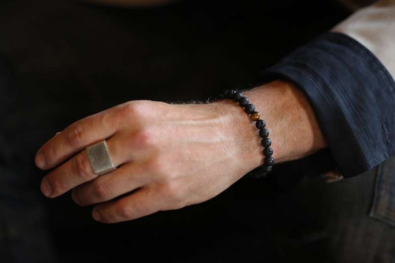 1 Tigers Eye and Lava Stones Armo-Stone