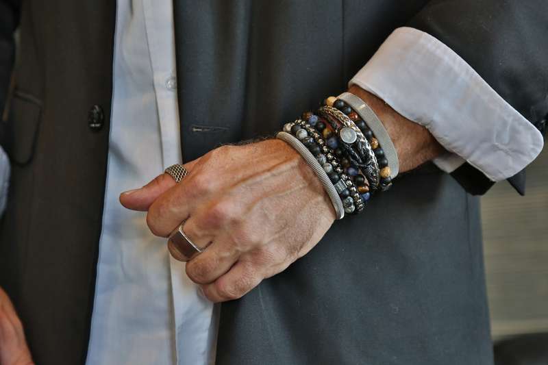 Blue and Grey Agate, with Onyx Stones armo-stone