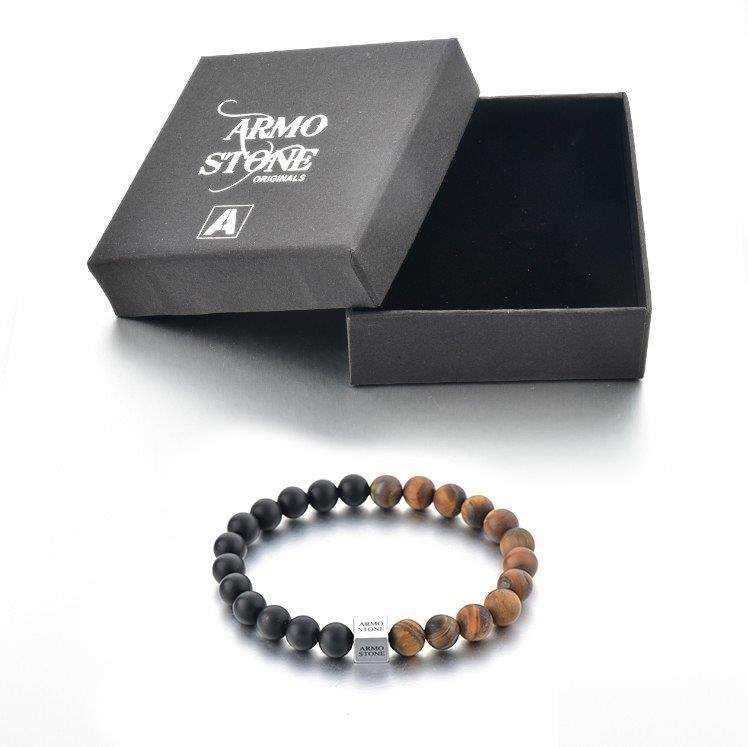 Matt Tigers Eye and Onyx stones Armo-Stone