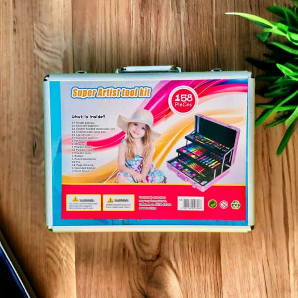 158 Pcs Professional Artist Drawing Set Art Kit For Kids - Blue box