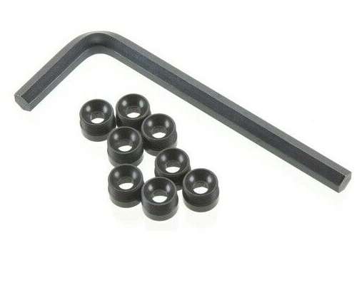 TRA7033X Alum Caps, Pivot ball/Hex Wrench 5mm