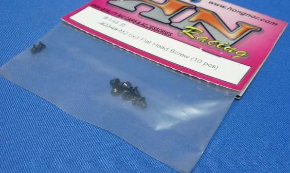 234Z Hong Nor M2 6x3mm Flat Head Screws (10)