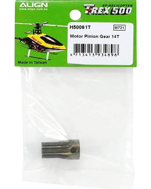 H50061T Align T-Rex 500 Motor Pinion Gear 14T