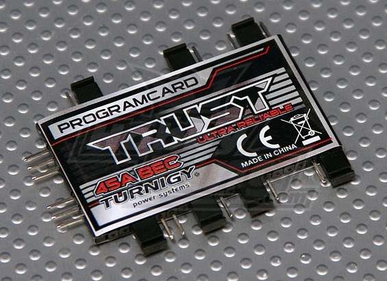 Turnigy Trust 45A BEC Programming Card