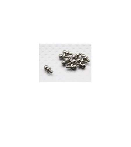 14138 Turnigy 10pc Ball Stud (M2*S Dia4) 110BS,118B,A2023T, A202