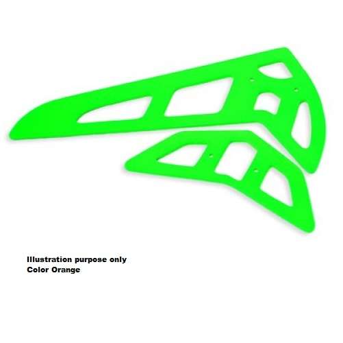 Fibreglass Neon Red Fins TRex 500