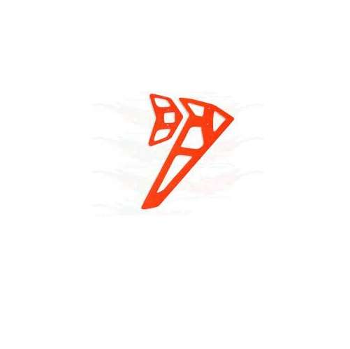 Neon Orange Fiberglass Horizontal/Vertical Fins - Trex 550E