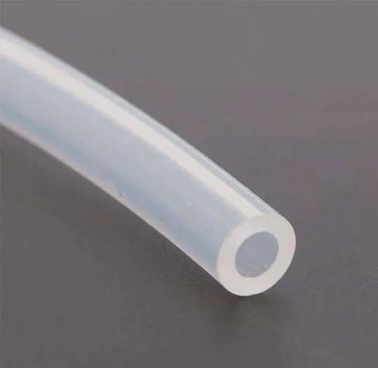 Soft Silicone Tubing 4 x 7 60sh Clear  - 1m