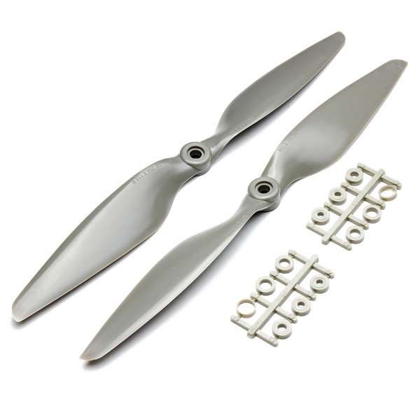 Gemfan Glass Nylon 1045 2- Bladed Propeller Grey (CW/CCW)