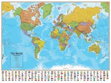 World Map- Classroom Chart