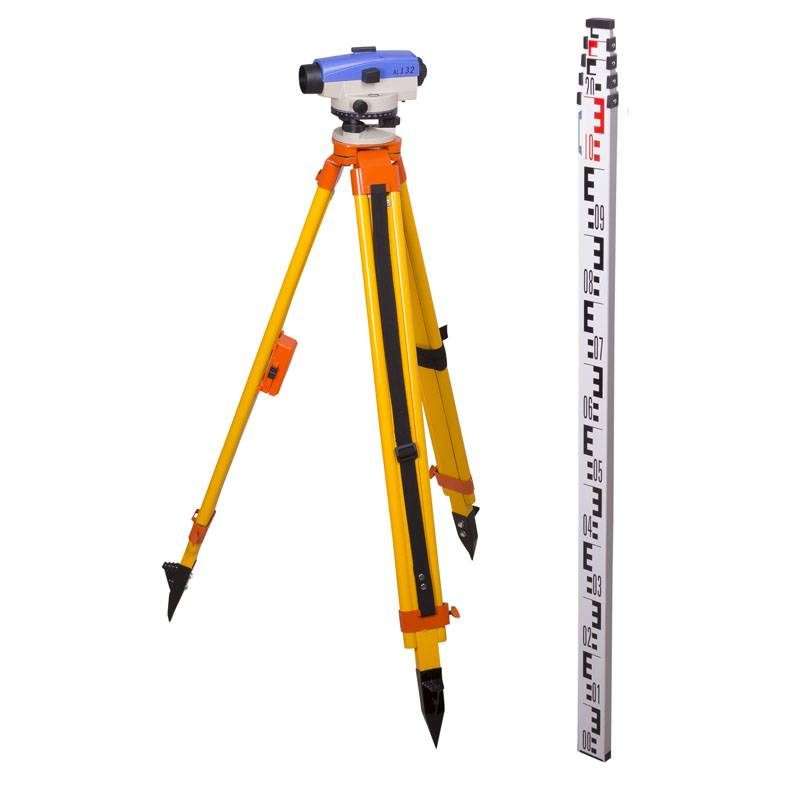 Auto Level with Tripod& Staff