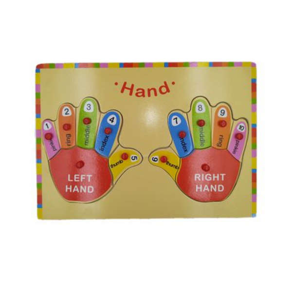 Wooden Counting Hand Puzzle