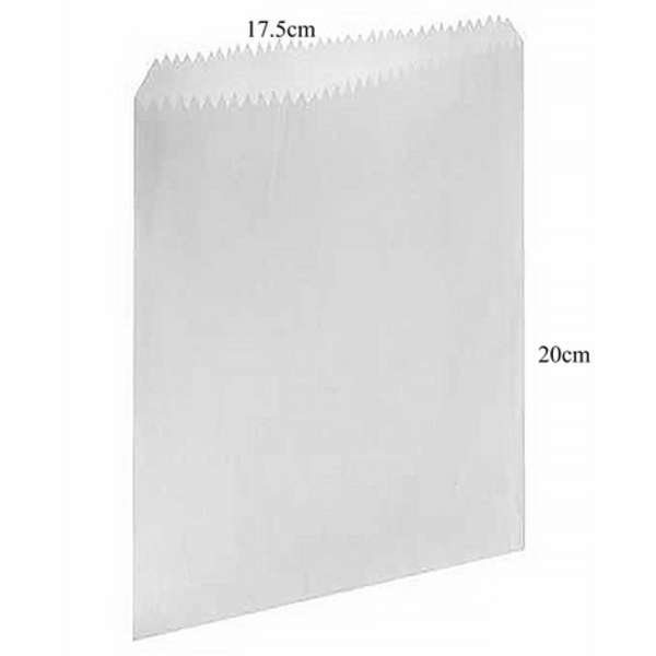 Grease Proof Sandwich/ Chips Bag- 17.5cm x 20cm -Pack of 25