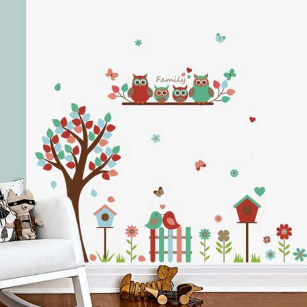 Adorable Nature Owl Family Decor/ Wall Art - 9162