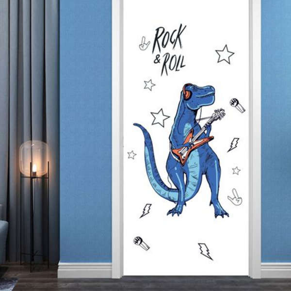 Rock and Roll Dinosaur Decor - Wall Art - SK9361
