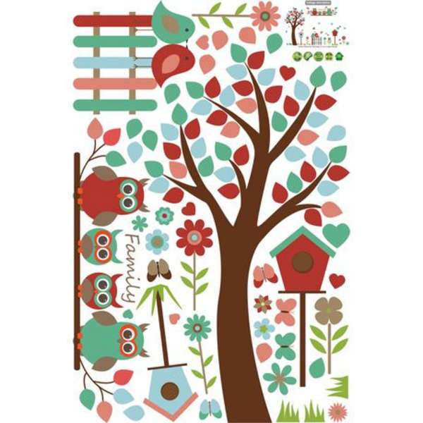 Adorable Nature Owl Family Decor/ Wall Art - 9162