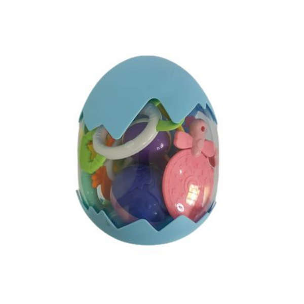 12 Piece Baby Rattle Teething Toys - Blue