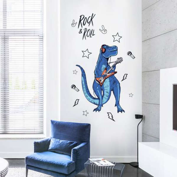 Rock and Roll Dinosaur Decor - Wall Art - SK9361