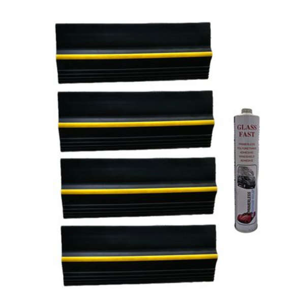 Garage Car Door Protector- 4 x Pieces with Adhesive