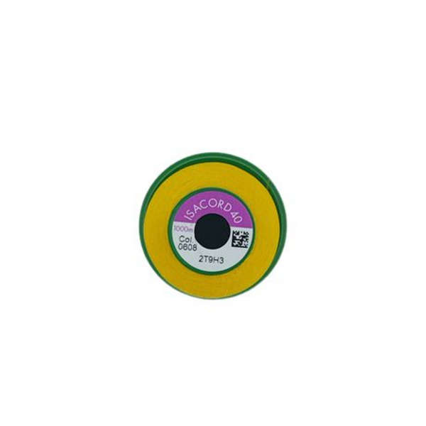 Yellow Embroidery Cotton- Isacord Code-0608( 2 Pack)