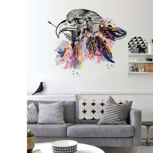Eagle with Graphic Feather Details Decor/ Walll Art-SK7085