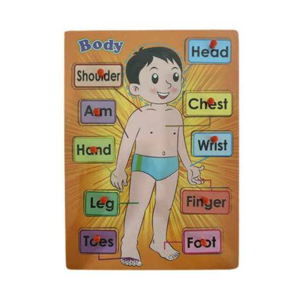 Kiddies Puzzles x 2 - Alphabets and Body Parts