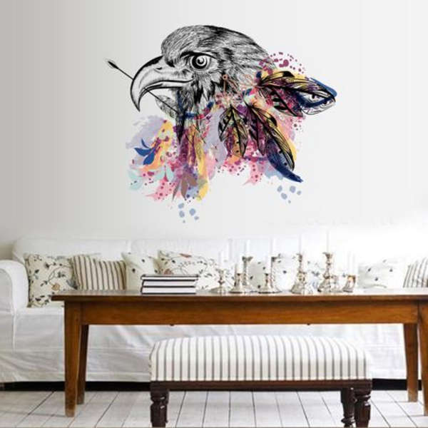 Eagle with Graphic Feather Details Decor/ Walll Art-SK7085