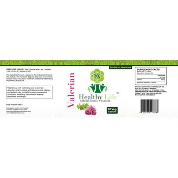 Healthy Life Valerian Capsules- 60's