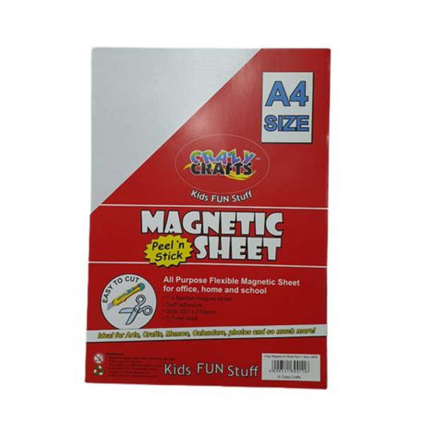 Kids A4 Peel and Stick Magnetic Sheets- L x 30cm