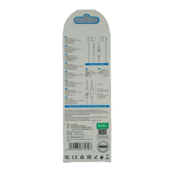 Hoco M97 Stereo Bass Earphones with Mic- White