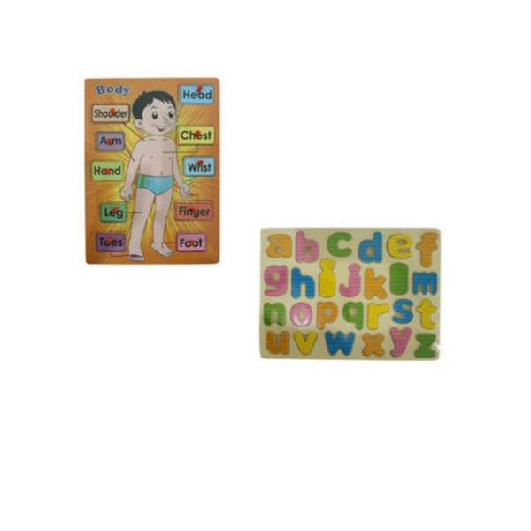 Kiddies Puzzles x 2 - Alphabets and Body Parts