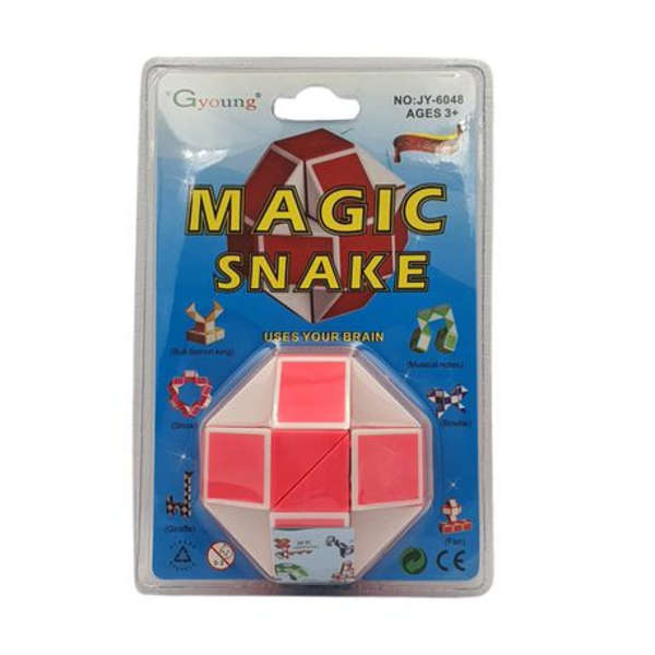 Pink Magic Snake - 3D Unlimited Puzzle Shapes