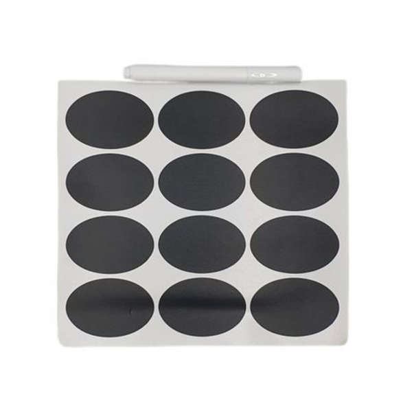 48 Chalk Sticker Labels With White Pen