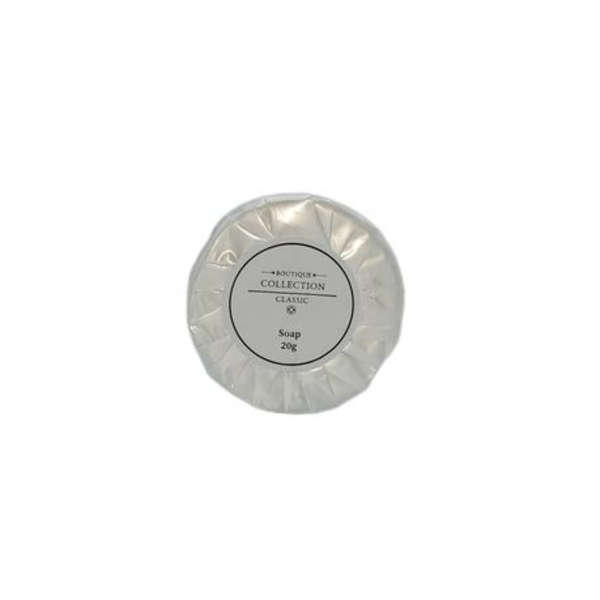 Boutique Collection - 20g White Wrapping Round Soaps - 150 Pack