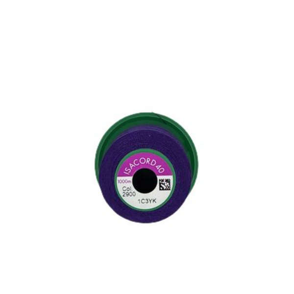 Purple Embroidery Cotton (Isacord - code 2900 ) x 2 pcs