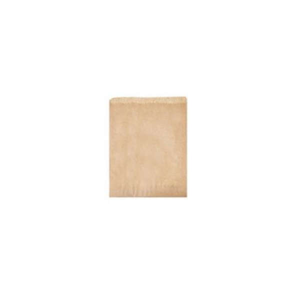 Grease Proof Kraft Flat Bag - 18.5cm x 16.6cm - Pack of 100