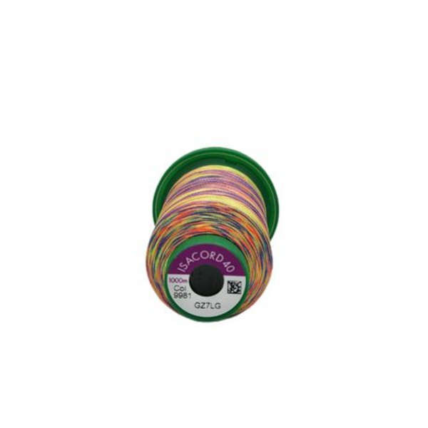 Multi- Colour Embroidery Cotton- Isacord Code-9981( 2 Pack)