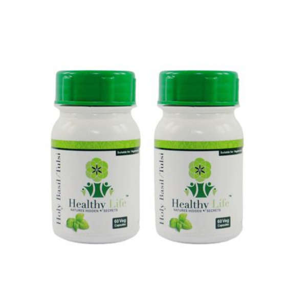 Healthy Life Holy Basil/ Tulsi Capsules 60's x 2 Pack