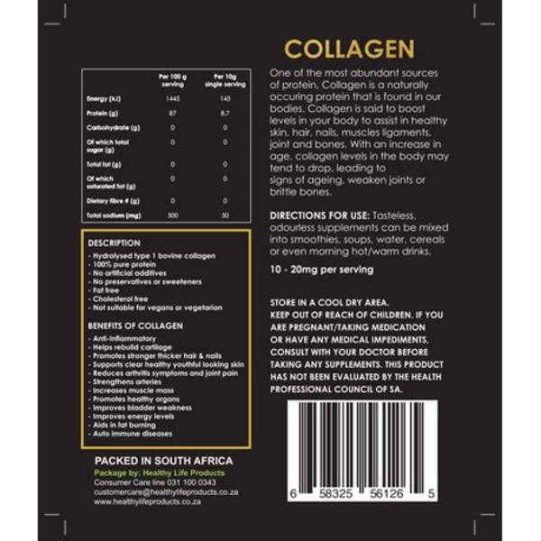 Healthy Life - Collagen 300g- Pure Protein Hydrolyzed Collagen
