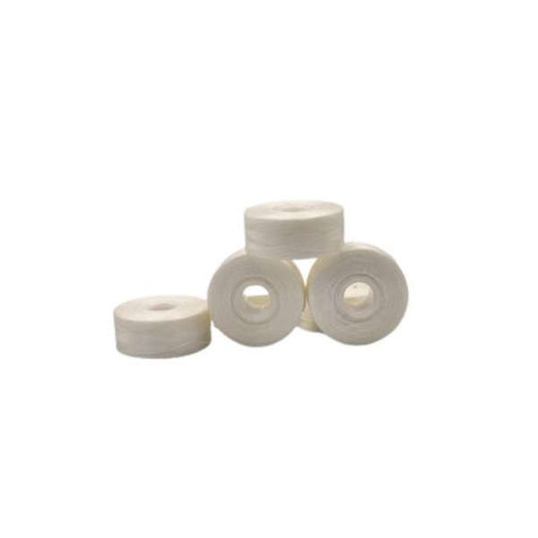 Pre-wound sewing machine bobbins - White - Pack of 25