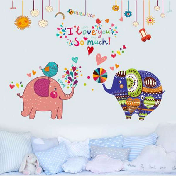 Artistic Elephant Couple with Quote Decor/ Wall Art- SK9107