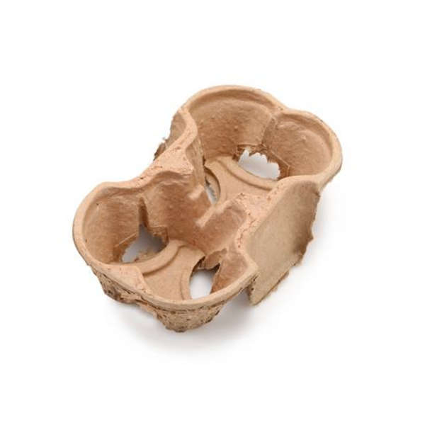 Recycled Paper 2 Compartment Cup Holder - Pack Of 50