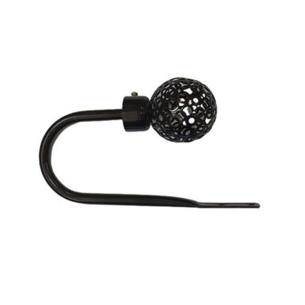 Curtain Holdback - Black x 2 Pieces