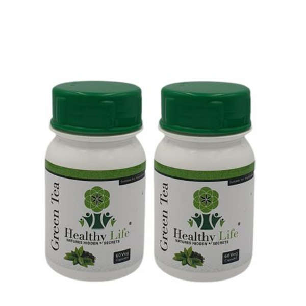Healthy Life Green Tea Capsules - 60's x 2 Pack