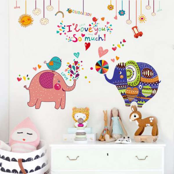 Artistic Elephant Couple with Quote Decor/ Wall Art- SK9107