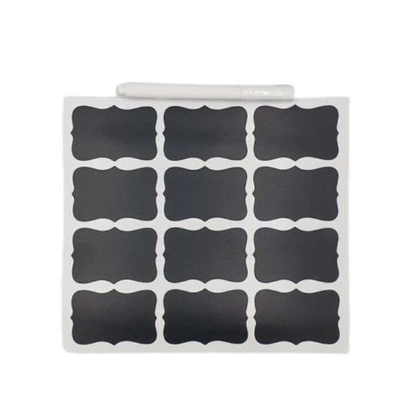 48 Chalk Sticker Labels With White Pen